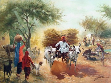 Harvest Season from India Oil Paintings